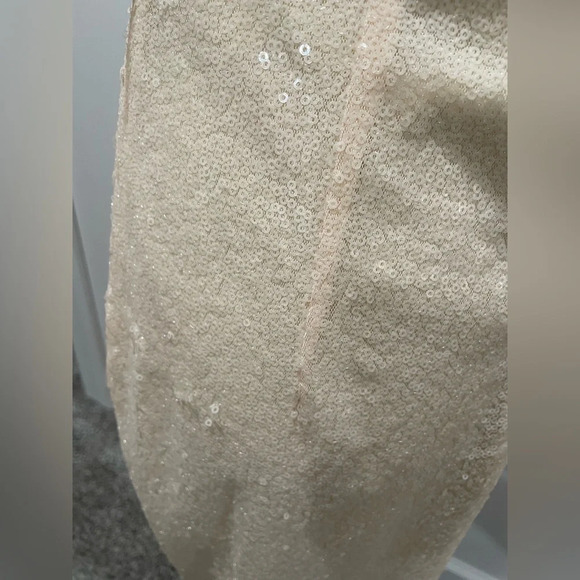 Lulu’s cream sequined dress, size small - Picture 8 of 10
